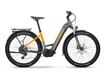Trekingový elektrobicykel Ghost E-Teru Universal Eq Low Shadow Grey/Dazzling Mango 2025