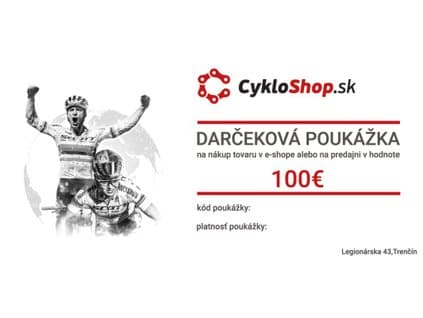 Darčeková Poukážka V Hodnote 100€ (Papierová)
