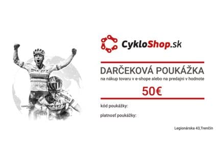 Darčeková Poukážka V Hodnote 50€ (Papierová)