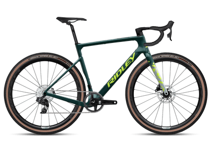 Gravel bicykel Ridley ASTR Rival XPLR Storm Green Metallic/Lime Green