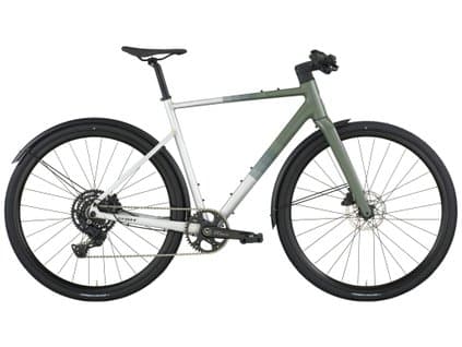 Mestský bicykel Scott Metrix 30 EQ alloy silver/wenge green 2026