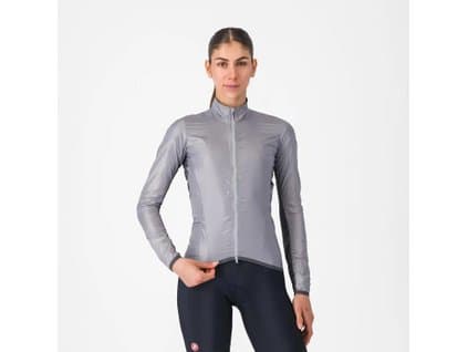 Dámska ľahká cyklistická bunda Castelli Aria Shell 2 W Striebornosivá