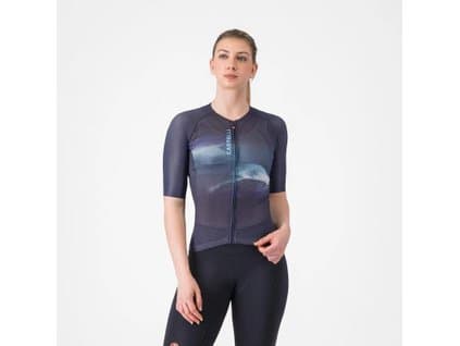 Dámsky letný cyklistický dres s krátkym rukávom Castelli Climber's A/C W Ultra fialová/fialový opar/ružová