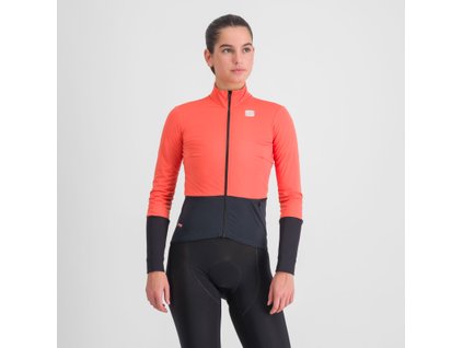 Sportful Total Comfort Dámska Zimná Bunda Červený Grepfruit