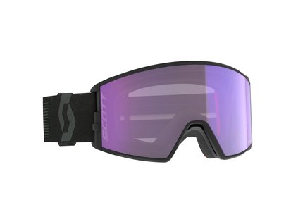 Scott React Ls Mineral Black/Blue Chrome Lyžiarske Okuliare