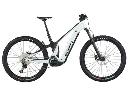 Celoodpružený horský elektrobike Scott Patron 920 Carbon Black/pastel White 2026