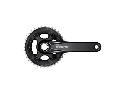 Kľuky Shimano Deore FC-M6000 175mm 38/28z. 10-k. čierny dvojdielny bez ložísk
