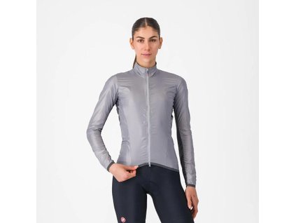 Dámska ľahká cyklistická bunda Castelli Aria Shell 2 W Striebornosivá