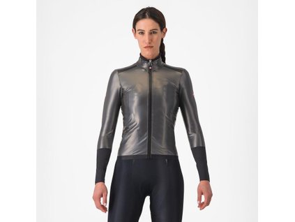 Dámska bunda do dažďa na bicykel Castelli Gabba R W Čierna