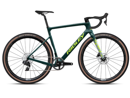 Gravel bicykel Ridley ASTR Rival XPLR Storm Green Metallic/Lime Green