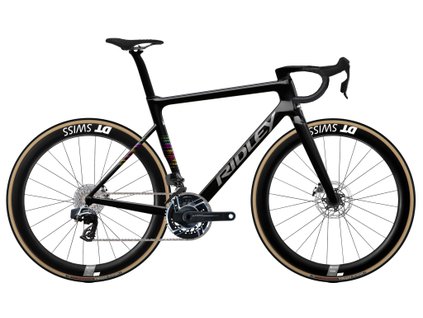 Cestný bicykel Ridley FALCN RS Ultegra Di2 Black/Silver Neon 2026
