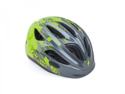 Prilba Star Rider Inmold 211 Šedá/Ńeón Zelená