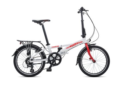 Skladací bicykel Author Simplex Biela/Červená