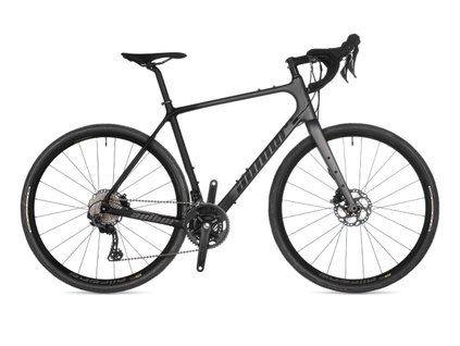 Gravel bicykel Author Guru 2023/24 Matná Čierna/Strieborná